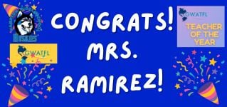 Congrats Mrs. Ramirez!