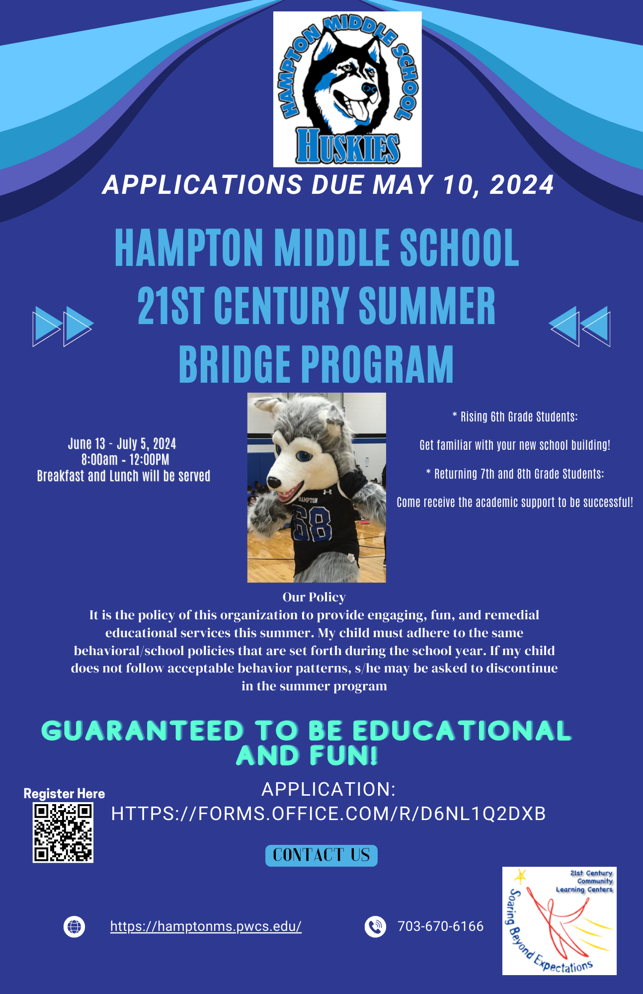 Summer bridge program hampton middle school