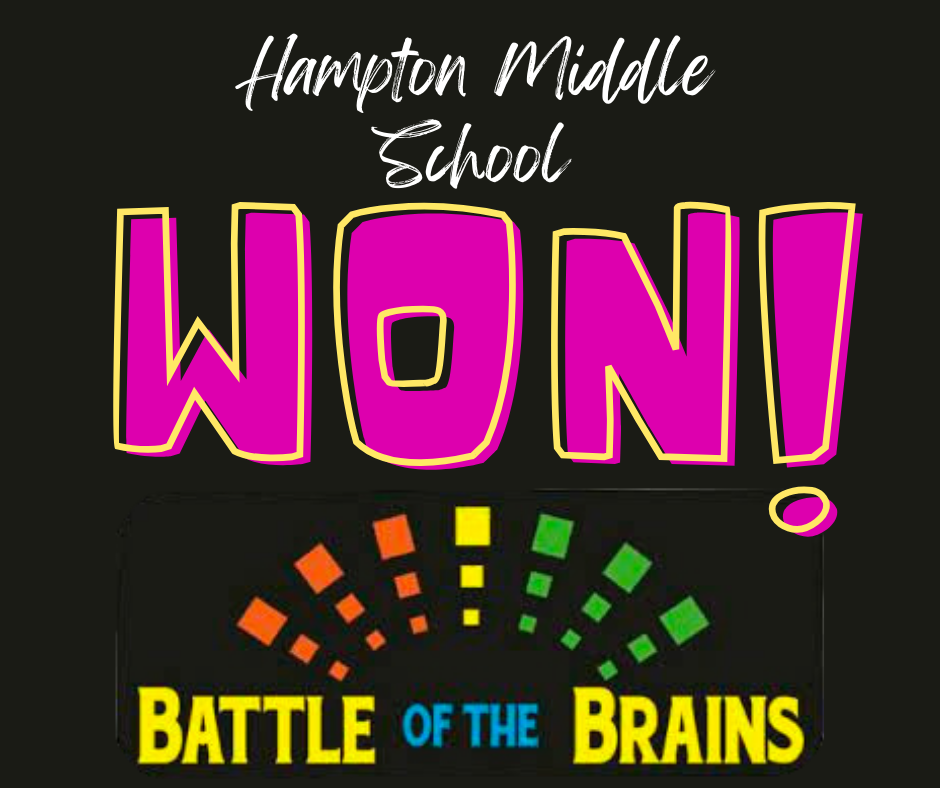 Hampton Middle School won Battle of the Brains